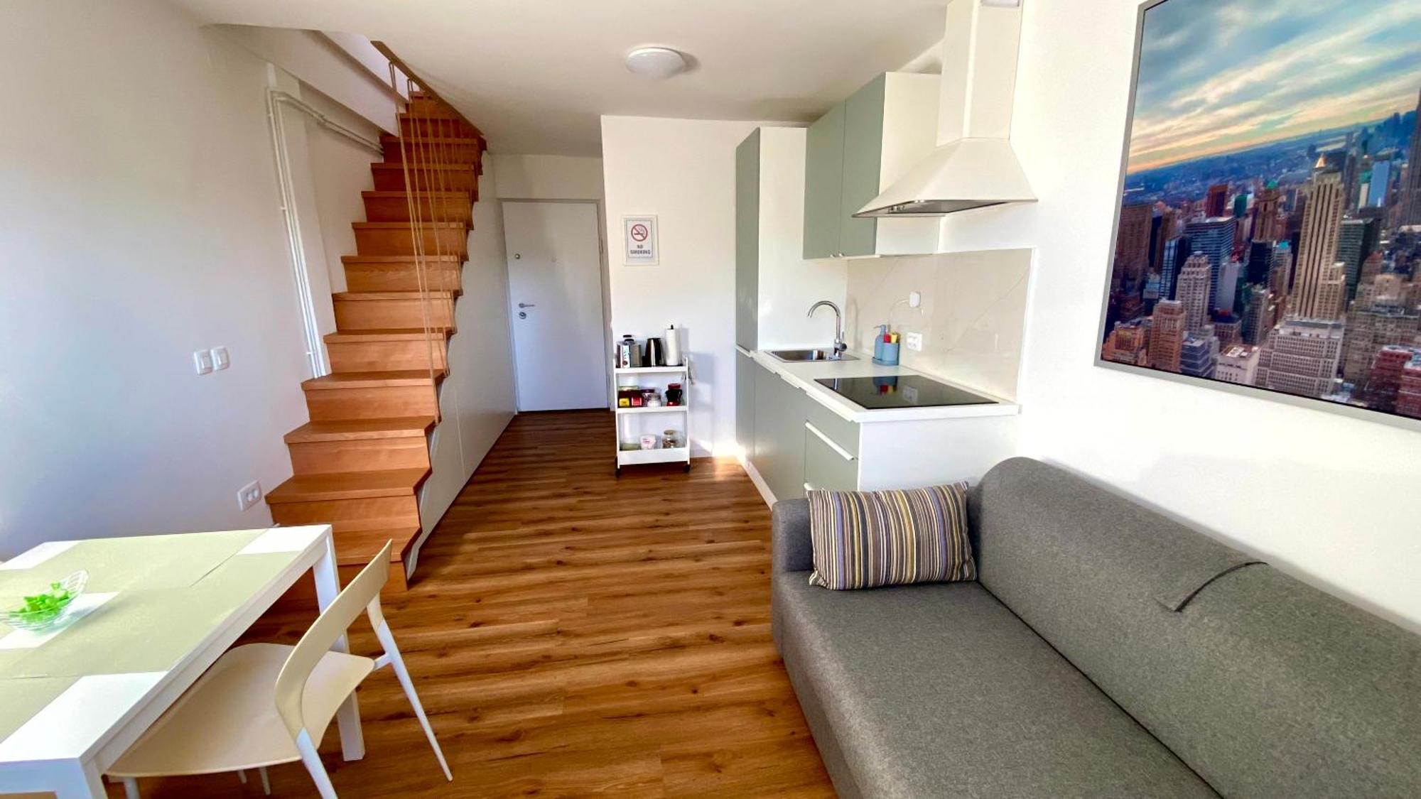 Апартаменты Little Plaza Duplex Любляна Экстерьер фото